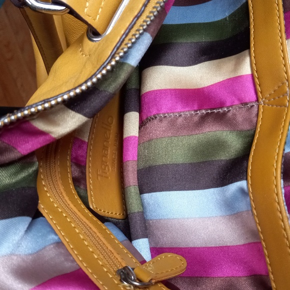 Tignanello leather bag yellow - Picture 7 of 7